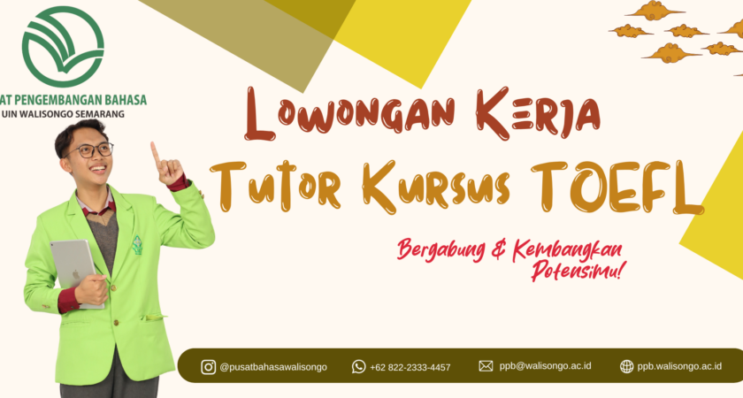 Lowongan Tutor Kursus TOEFL