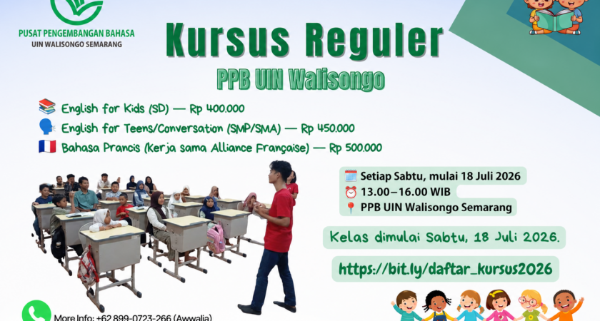 Yuk, Ikut Kursus Bahasa Inggris & Prancis Setiap Sabtu!